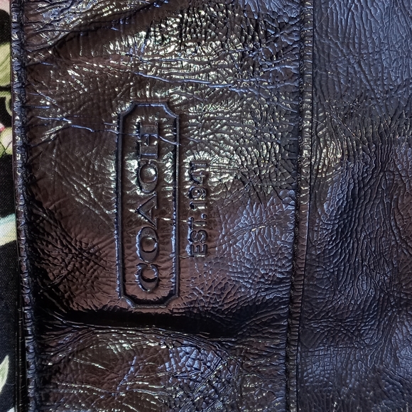 COACH BLACK LEATHER HOBO - Picture 2 of 6